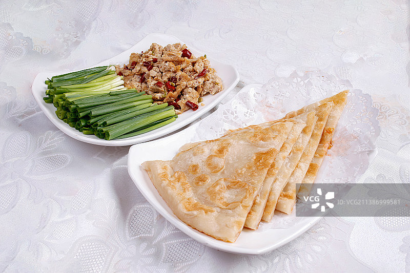 中餐美食-虾酱大饼图片素材