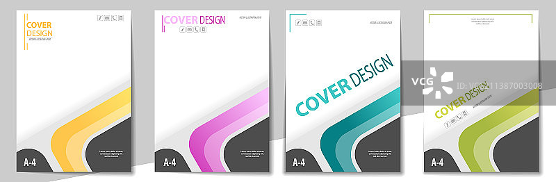 现代封面布局模板图片素材
