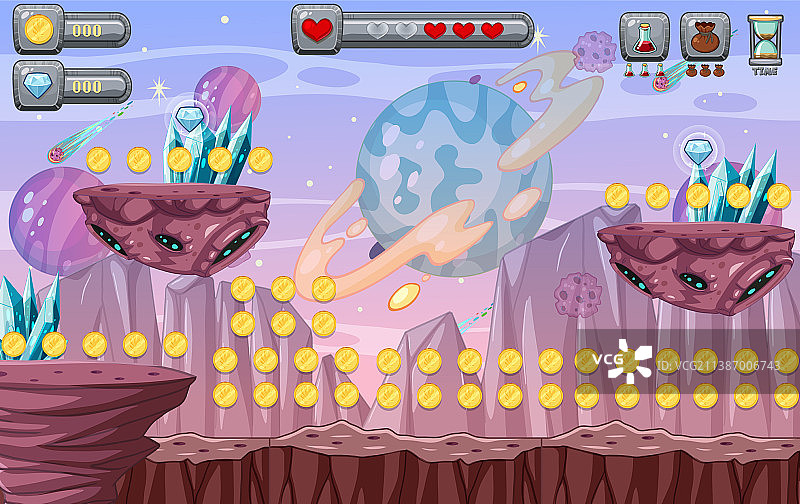 游戏模板星系场景图片素材