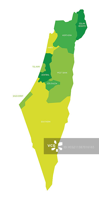 以色列行政区划地图图片素材