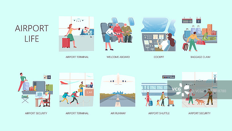 大型机场安保服务图片素材