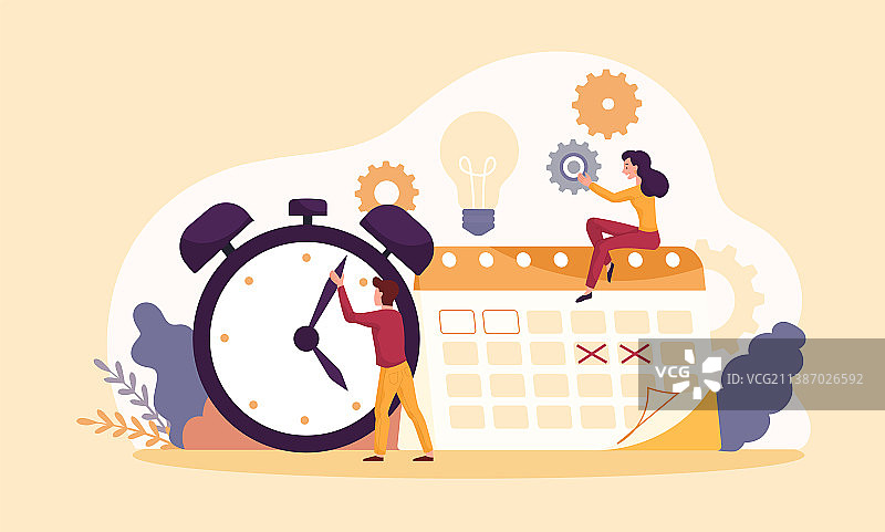 时间管理的概念图片素材