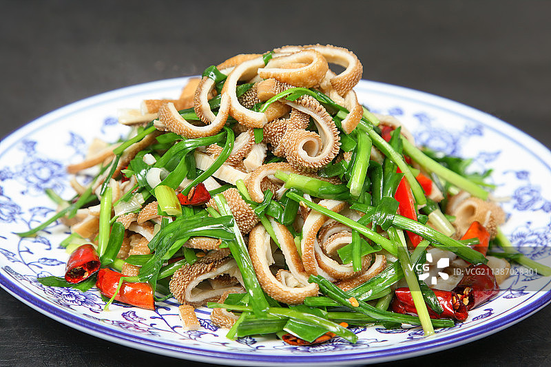 中餐美食-小炒羊肚图片素材