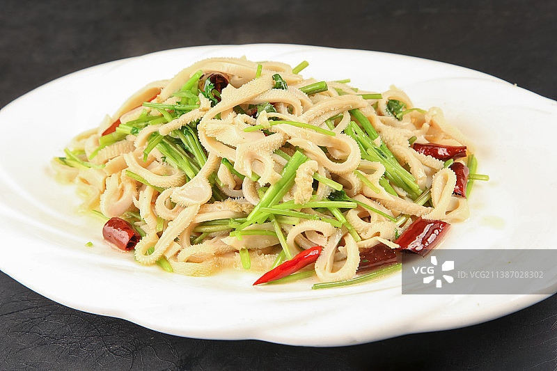 中餐美食-小炒羊肚图片素材