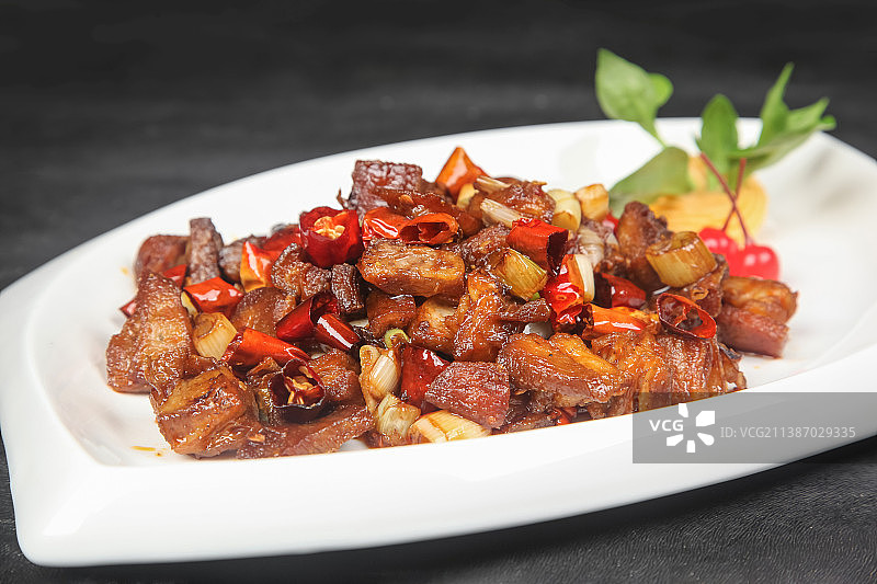 中餐美食-小炒羊肉图片素材