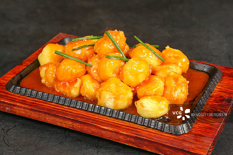 中餐美食-小炒鸡蛋豆腐图片素材