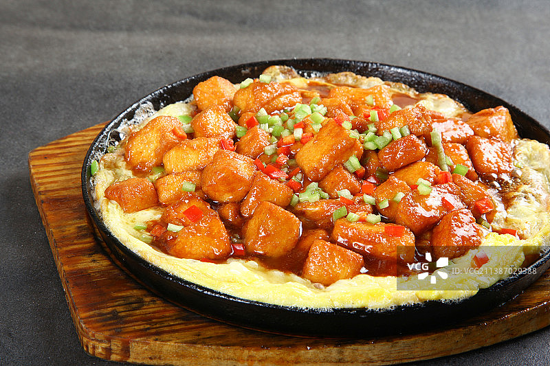 中餐美食-小炒鸡蛋豆腐图片素材