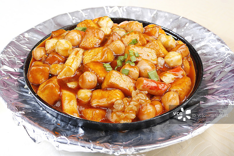 中餐美食-小炒鸡蛋豆腐图片素材