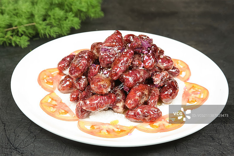 中餐美食-拔丝紫薯图片素材