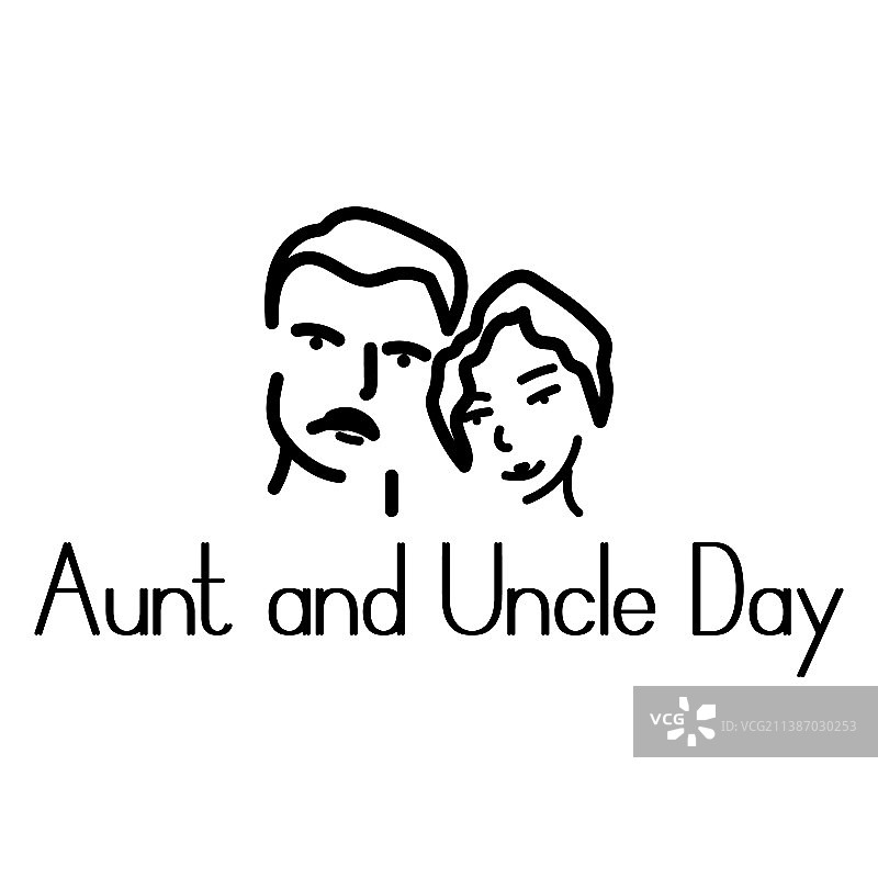 叔叔阿姨日海报或明信片创意图片素材