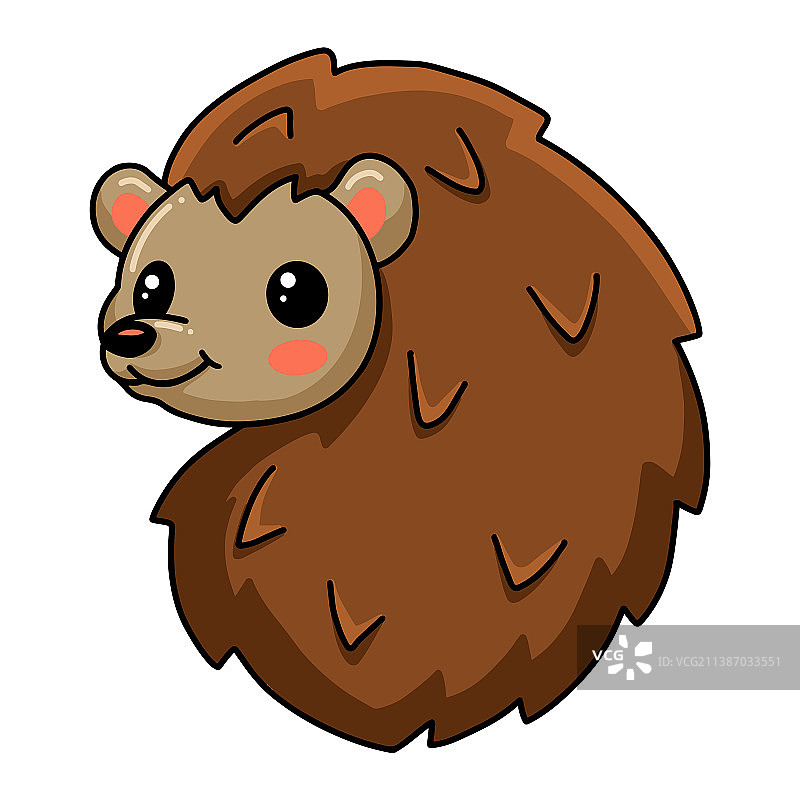 可爱的卡通刺猬造型图片素材