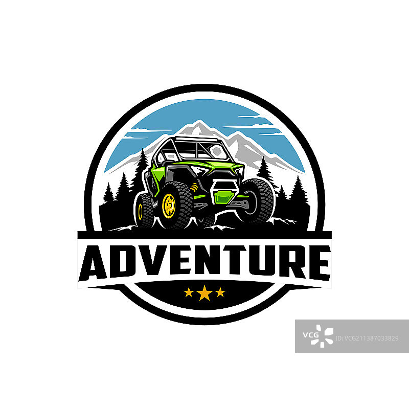 全地形越野车探险标志图片素材