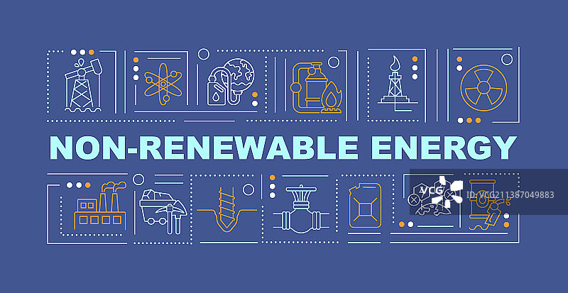 有限能源概念横幅图片素材