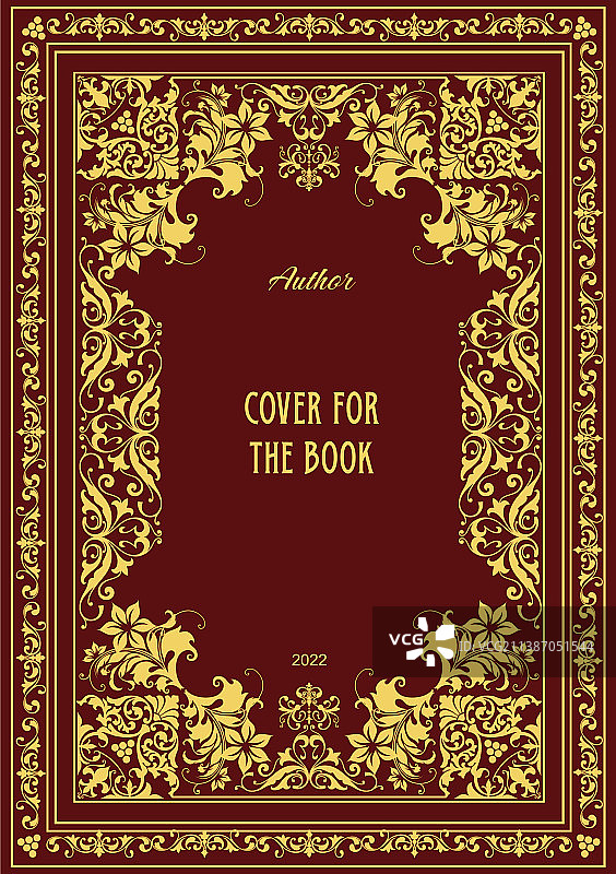 旧书封面设计元素图片素材