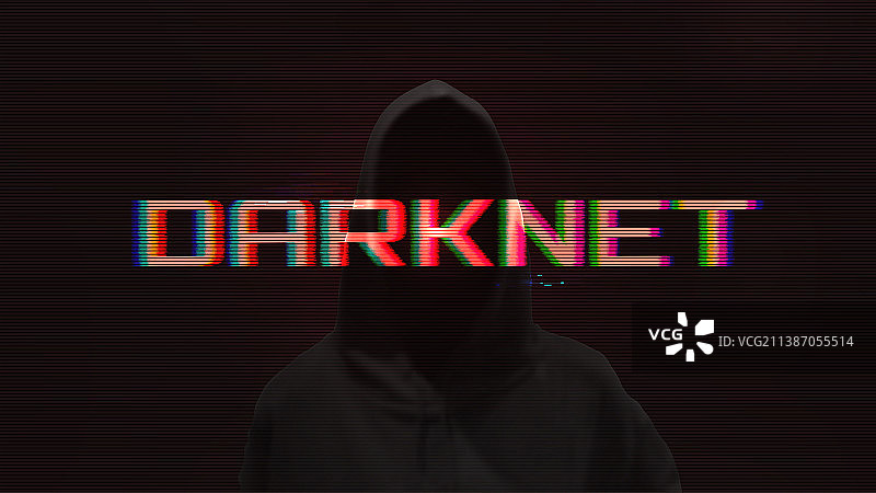 具有故障效果的暗网概念深色背景图片素材