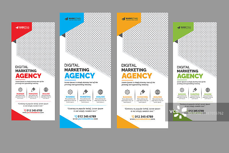 现代商务易拉宝广告图片素材