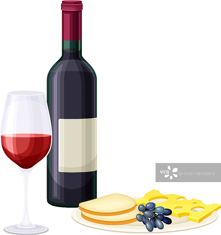 供应的葡萄酒瓶和酒精饮料杯图片素材