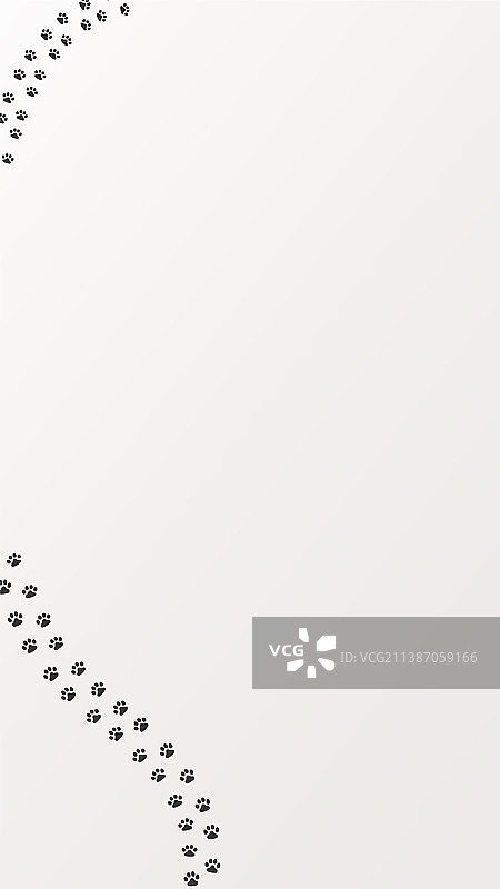 猫狗爪印图片素材