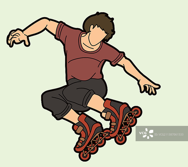 轮滑极限运动图片素材
