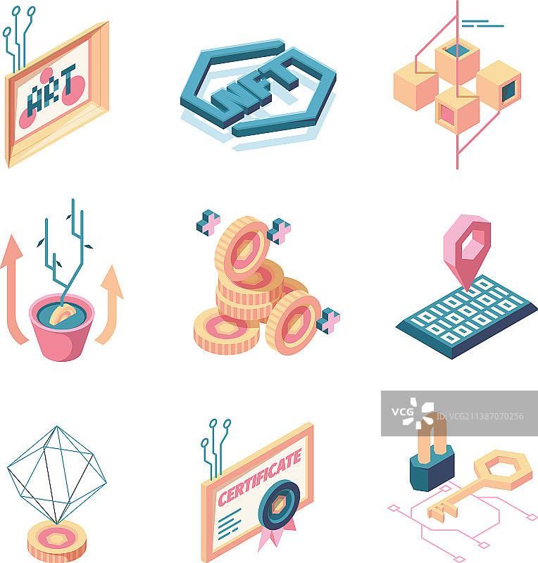 NFT创新安全数字系统图片素材