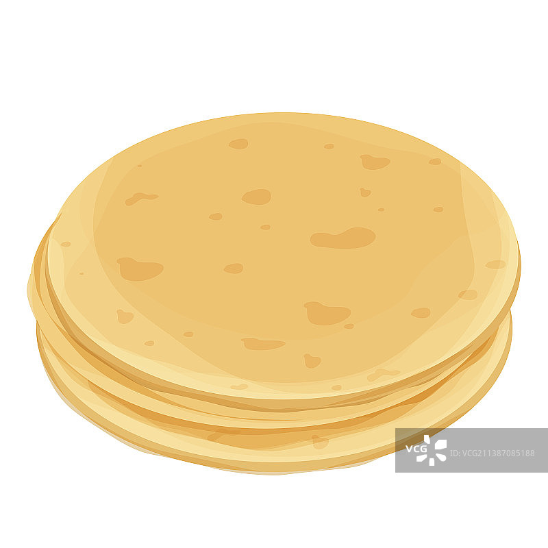 皮塔饼详细彩色图图片素材