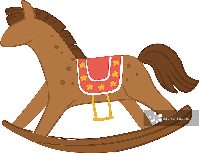 儿童复古玩具摇摆木马图片素材