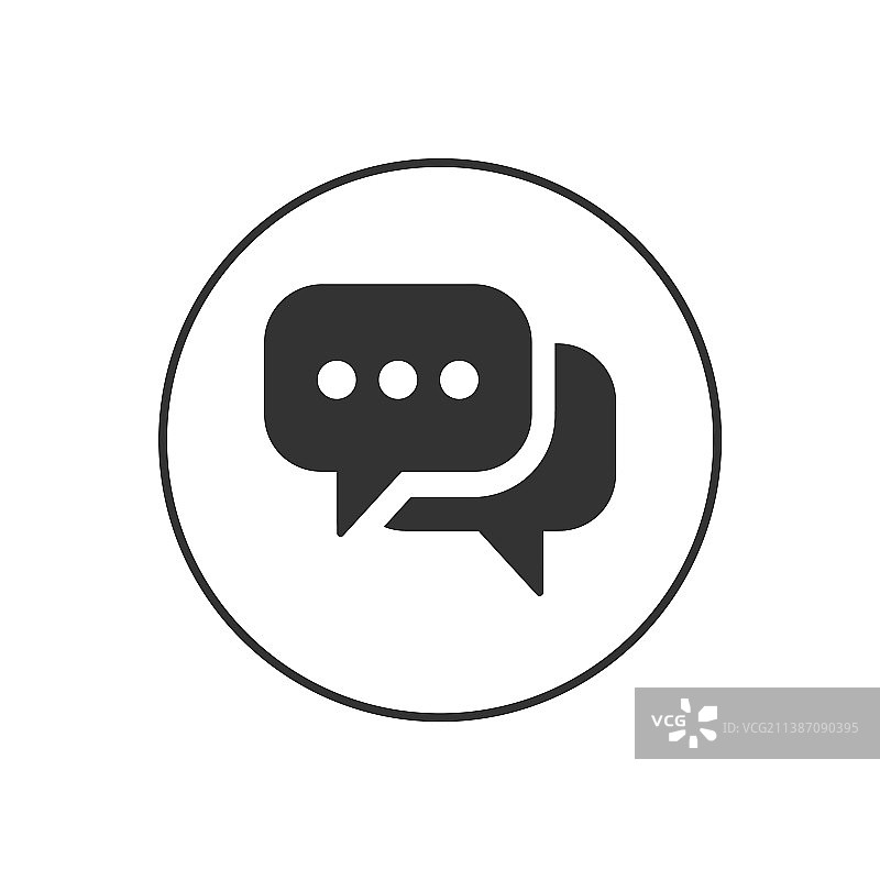 聊天消息相关的glyph图标图片素材