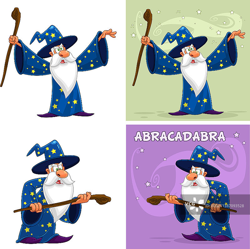 旧巫师卡通人物合集图片素材