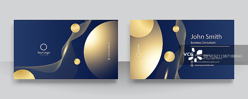 现代商务名片 - 创意整洁图片素材