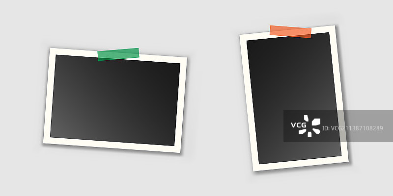 扁平风格老照片相框图标图片素材