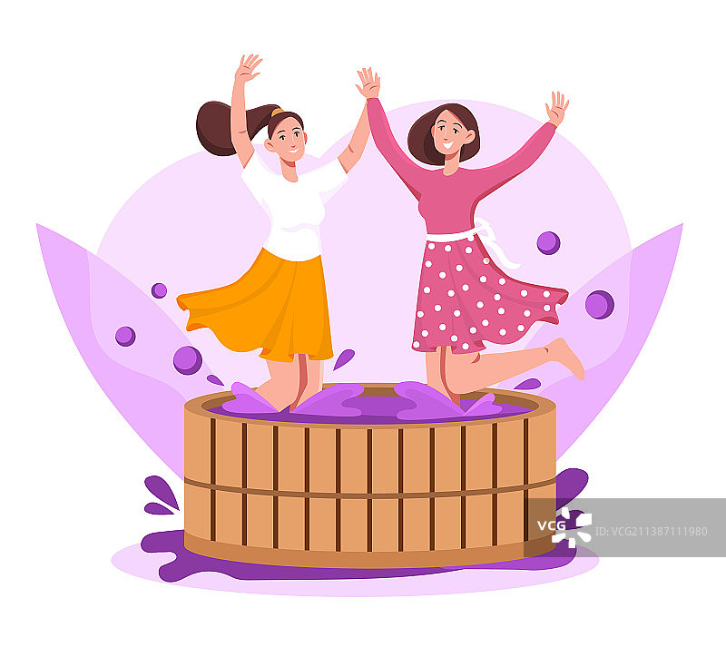 葡萄酒酿造工艺概念图片素材