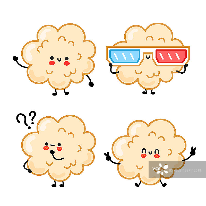 可爱有趣的爆米花合集图片素材