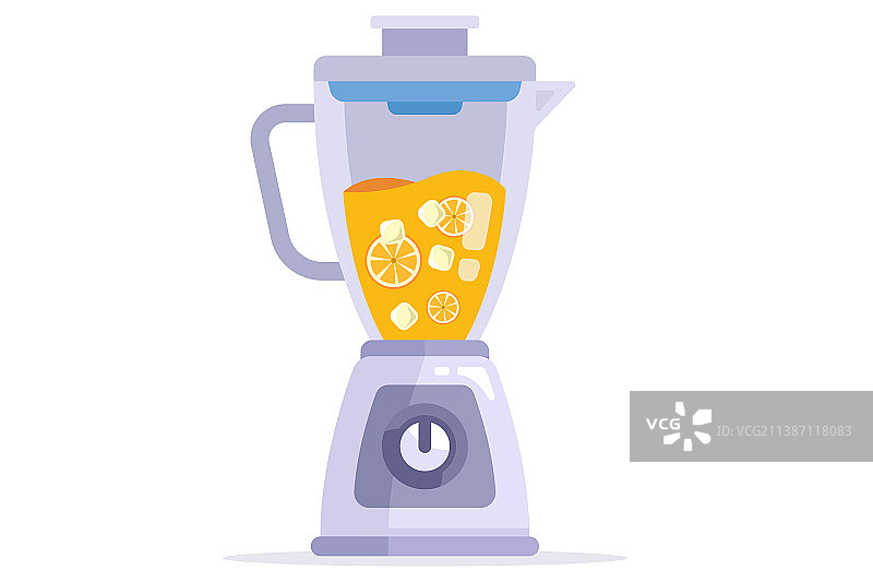 搅拌机制作维生素冰沙图片素材