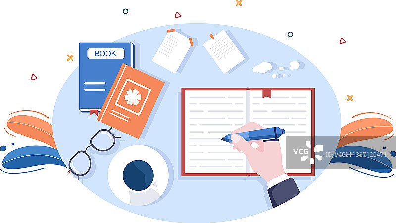 内容写作者或记者背景文案图片素材