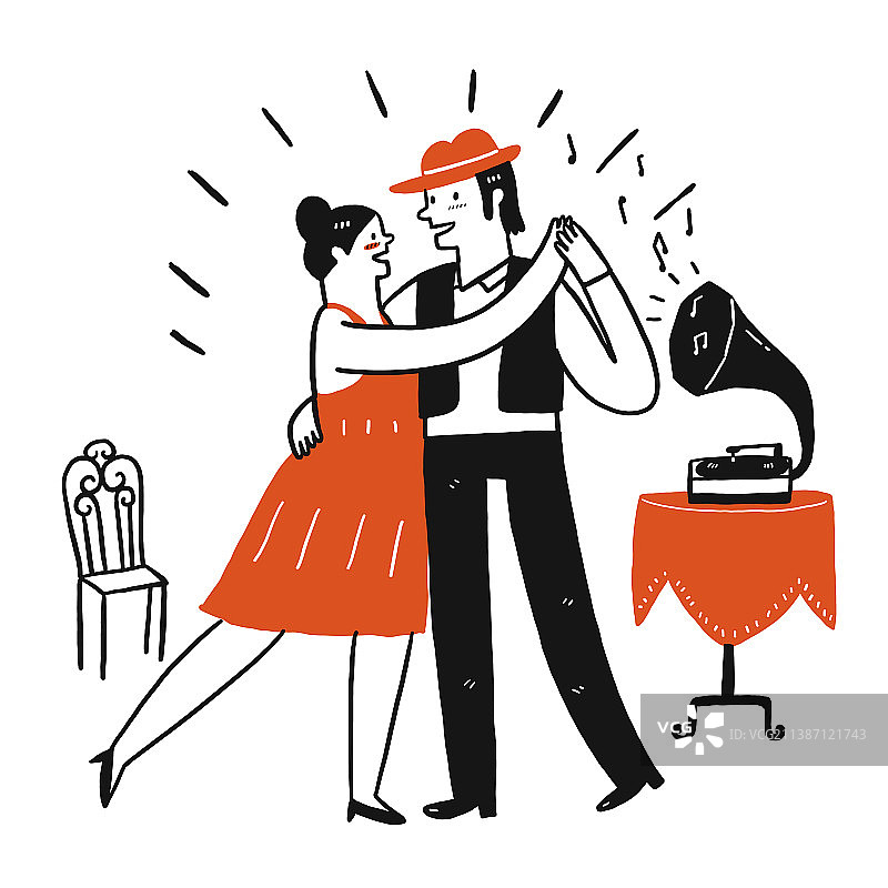 情侣跳舞图片素材