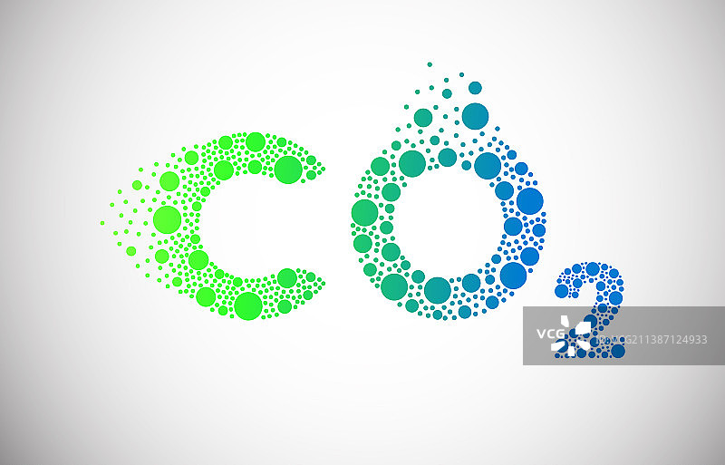 二氧化碳排放标志设计图片素材