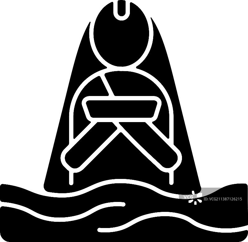 Chhath Puja古老节日黑色字形图标图片素材