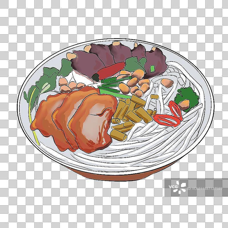 广西美食桂林米粉图片素材