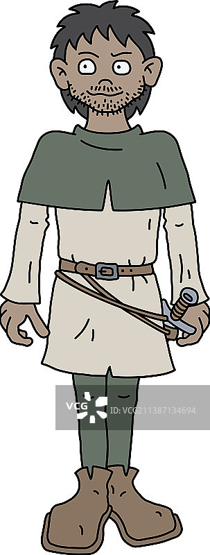 滑稽的哥特战士图片素材