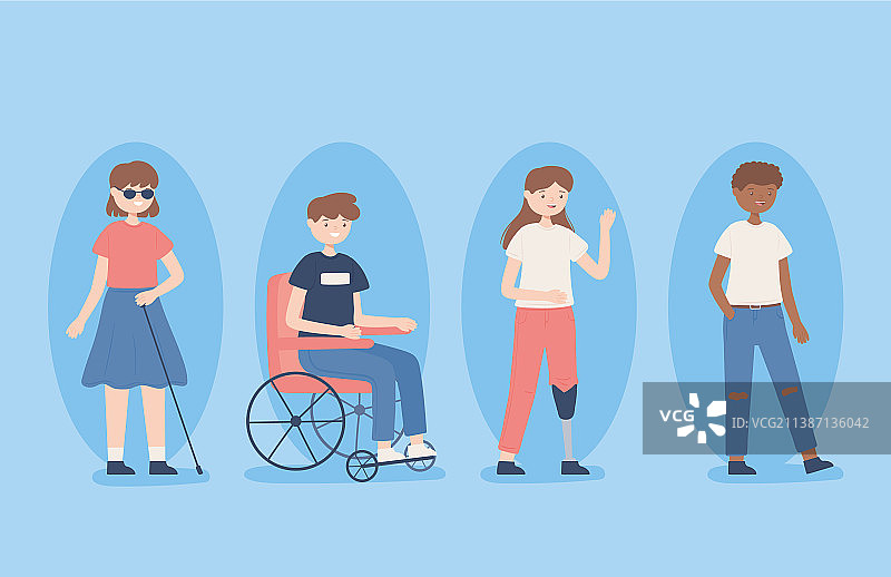 不同的年轻人合集图片素材