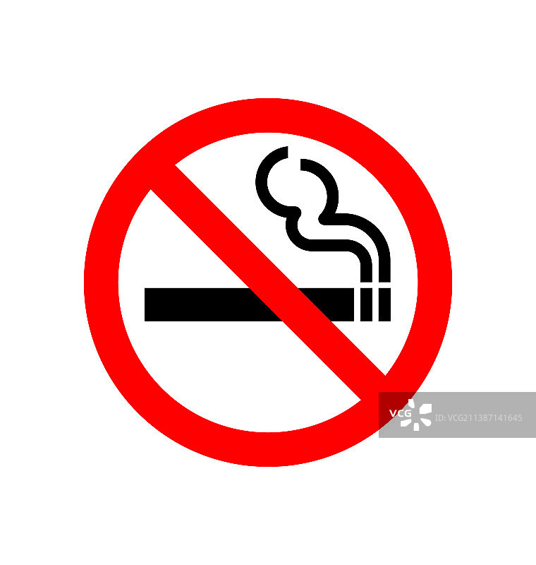 经典禁止吸烟标志图片素材