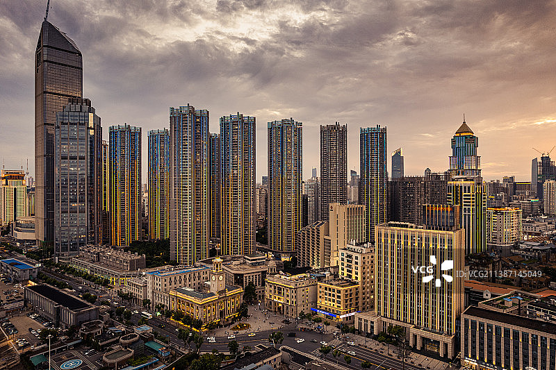 江汉关黄昏图片素材