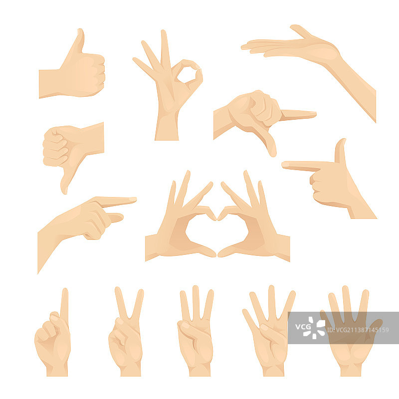 手部合集图片素材