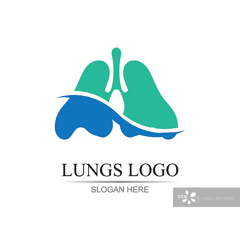 肺部器官标志设计模板图片素材