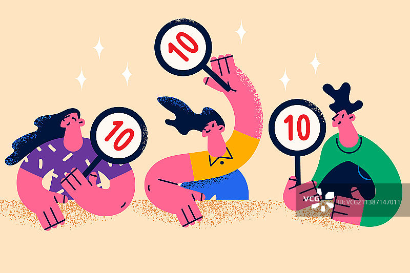 娱乐节目评委概念图片素材