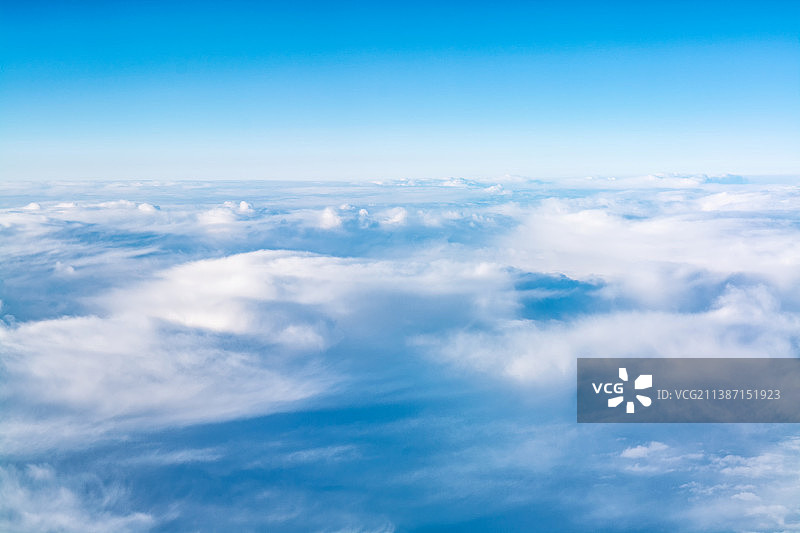 飞机上航拍云层图片素材