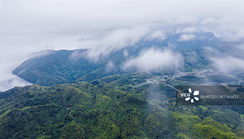 福建三明永安贡川双峰村图片素材