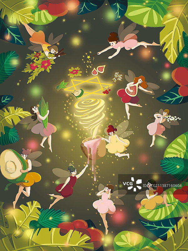 魔法森林图片素材