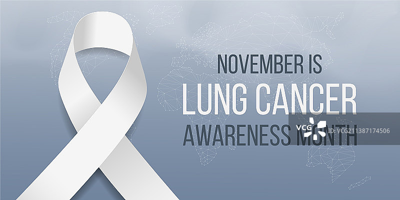 肺癌意识月概念图片素材