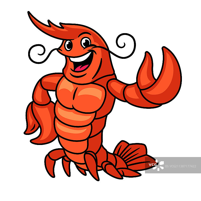 龙虾吉祥物标志角色图片素材